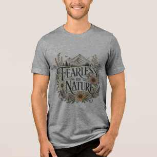 Camiseta Triblenda Aventura en la montaña de flores silvestres intrép