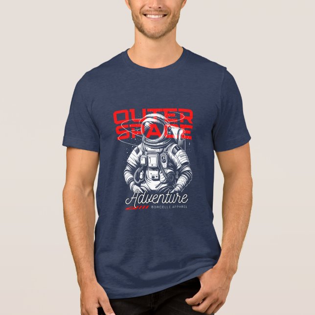 Camiseta Triblenda Aventura Espacial Épica Astronauta Unisex de Cienc (Anverso)