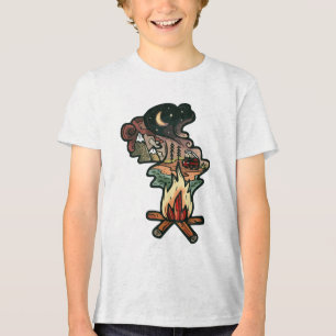 Camiseta Triblenda Aventura Nocturna en una Fogata