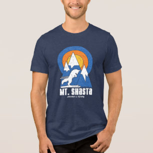 Camiseta Triblenda Aventura para esquiar del Monte Shasta Retro