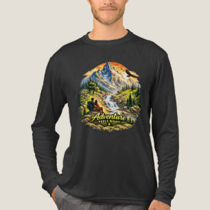 Camiseta Triblenda Aventura se Siente Bien Isla Tropical Manga Larga