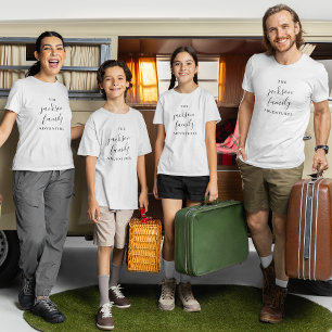 Camiseta Triblenda Aventuras familiares   Minimalista moderno origina