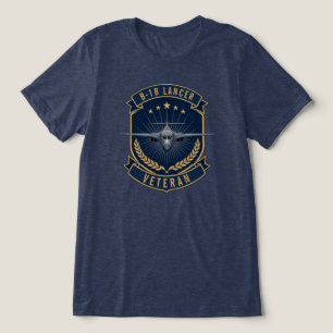Camiseta Triblenda Avión de Bombardeo Militar Veterano B-1B Lancer