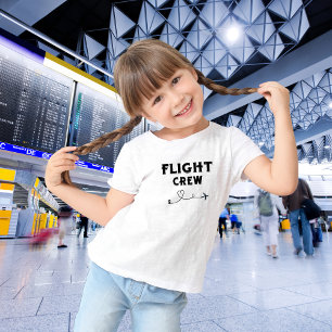 Camiseta Triblenda Avión de la tripulación de vuelo de viaje con vaca