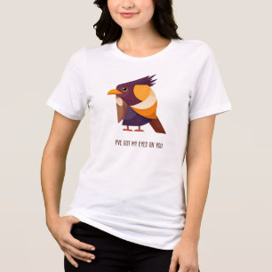 CAMISETA TRIBLENDA AVISTADOR DE AVES   TENGO MI VISTA EN TI