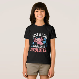 Camiseta Triblenda Axolotl Kawaii Solo Una Chica Que Ama Axolotls 
