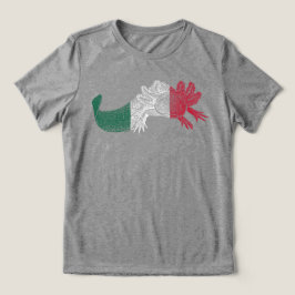 Camiseta Triblenda Axolotl T-Shirt - RED, WHITE & GREEN - Mexico Flag