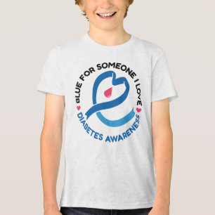 Camiseta Triblenda Azul para alguien que amo – Conciencia sobre la di