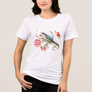 Camiseta Triblenda Azulejo sobre claveles