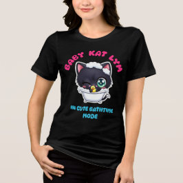 Camiseta Triblenda Baby Kat Lym In Cute Bathtime Mode