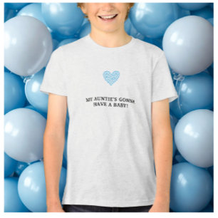 Camiseta Triblenda Baby Shower Blue Heart