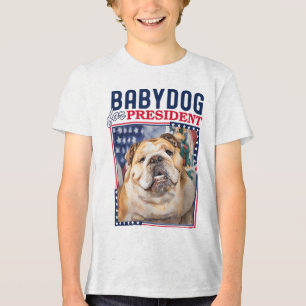 Camiseta Triblenda Babydog Por El Presidente Senador Jim Justice Engl