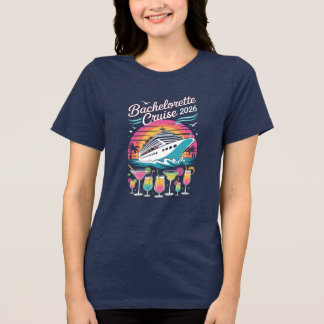 Camiseta Triblenda Bachelorette Cruise Ship Girls 2026 Tee