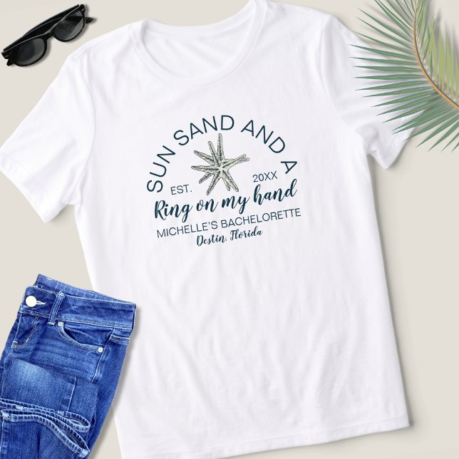 Camiseta Triblenda Bachelorette de playa moderna Novia estética (Subido por el creador)
