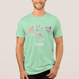 Camiseta Triblenda Back to School Rainbow / Regreso Arcoíris Escolar