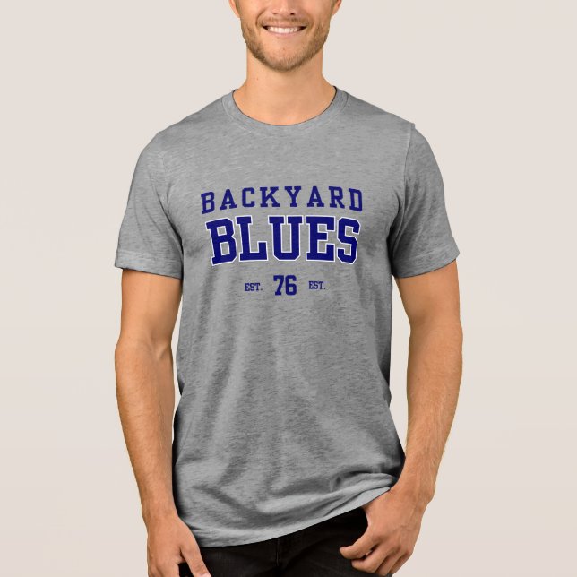 Camiseta Triblenda Backyard blues Vintage T-Shirt (Anverso)