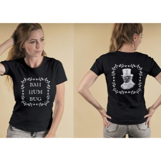 Camiseta Triblenda Bah Humbug Scrooge Dickens Christmas Carol