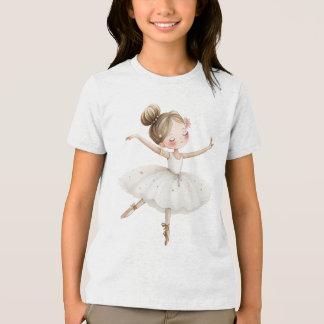 Camiseta Triblenda Bailarina Blanca Lago de los Cisnes Acuarela Estre
