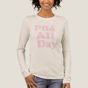 Camiseta Triblenda Bailarina de ballet plie rosa cita refrán 