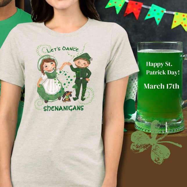 Camiseta Triblenda Bailemos travesuras (Let's dance shenanigans Tri-Blend shirt)