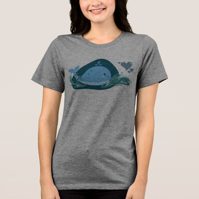 Camiseta Triblenda ¡Ballena linda! (Anverso)