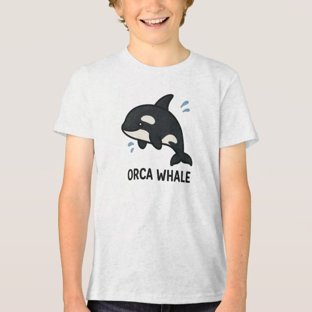 Camiseta Triblenda ballena orca (Anverso)