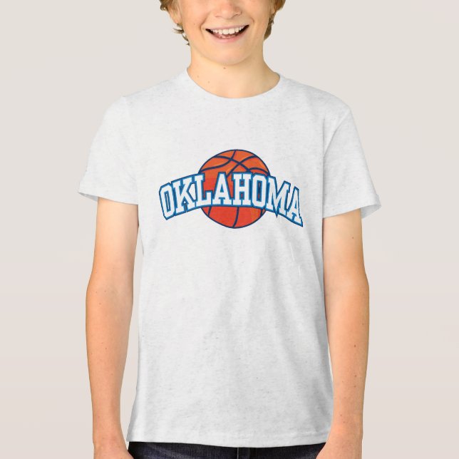 Camiseta Triblenda Balón de baloncesto NBA Oklahoma City Thunder (Anverso)