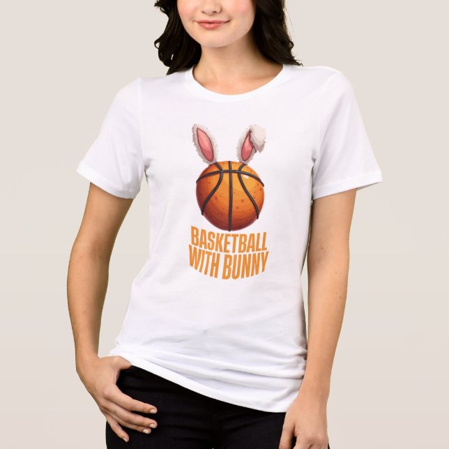 Camiseta Triblenda Baloncesto con conejo (Anverso)