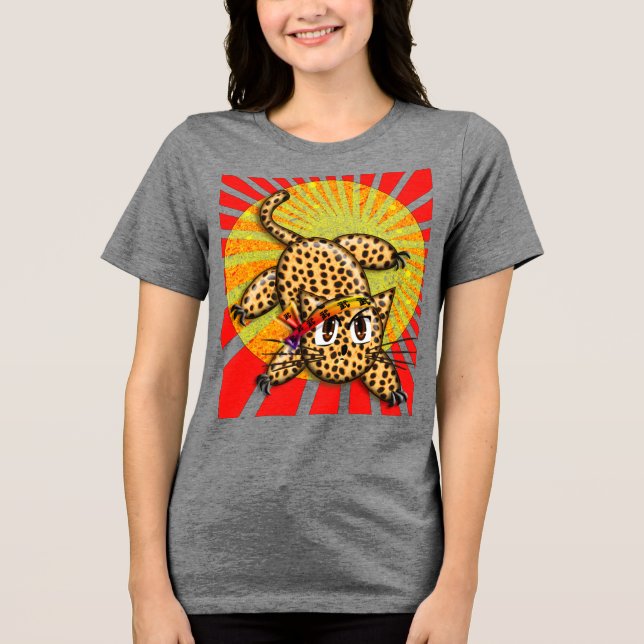 Camiseta Triblenda Banda de cabeza arcoiris ultrapacita Anime Leopard (Anverso)