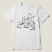 Banda de folk acústico de animales del bosque vint