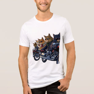 Camiseta Triblenda Banda Rebel Cat Biker