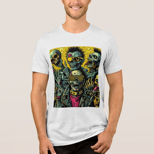 Camiseta Triblenda Banda Skull (Anverso)