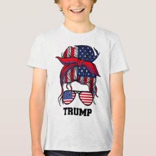 Camiseta Triblenda Bandana Headscarf Sungles Chicas Trump _1