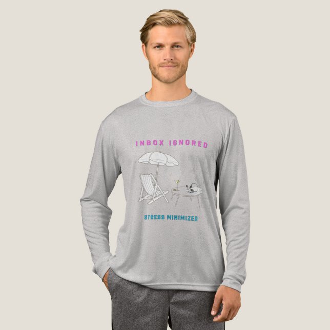 Camiseta Triblenda Bandeja de entrada ignorada, tensión minimizada (Anverso Completo)