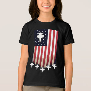 Camiseta Triblenda Bandera Americana 4 de Julio-65079