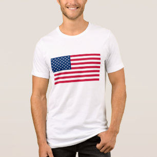 Camiseta Triblenda Bandera de Estados Unidos Patriótica Americana
