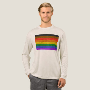Camiseta Triblenda Bandera de orgullo gay inclusiva de SlipperyJoe's 