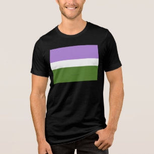 Camiseta Triblenda Bandera de orgullo genderqueer de SlipperyJoe's la