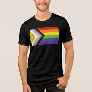 Camiseta Triblenda Bandera de orgullo intersexual de SlipperyJoe's fo
