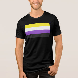 Camiseta Triblenda Bandera de orgullo no binario de SlipperyJoe's ama