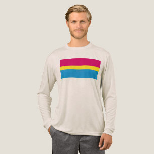 Camiseta Triblenda bandera de orgullo pansexual SlipperyJoe rosa ámba