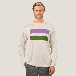 Camiseta Triblenda bandera del orgullo genderqueer de SlipperyJoe lav