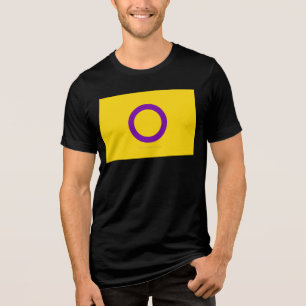 Camiseta Triblenda Bandera del orgullo intersexual de SlipperyJoe's f