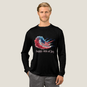 Camiseta Triblenda Bandera estadounidense, 4 de julio