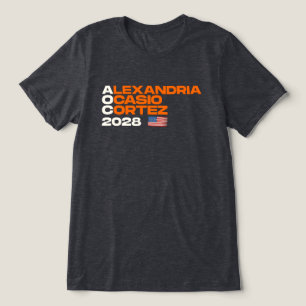 Camiseta Triblenda Bandera estadounidense Alexandria Ocasio-Cortez 20