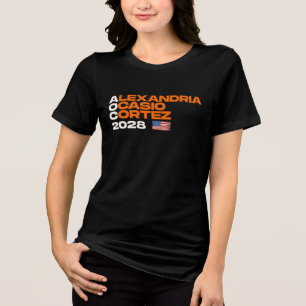 Camiseta Triblenda Bandera estadounidense Alexandria Ocasio-Cortez 20