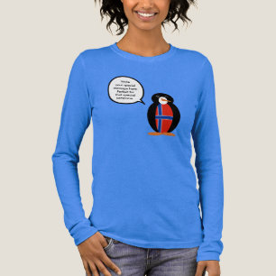 Camiseta Triblenda Bandera noruega Fauna Pingüino Personalizado