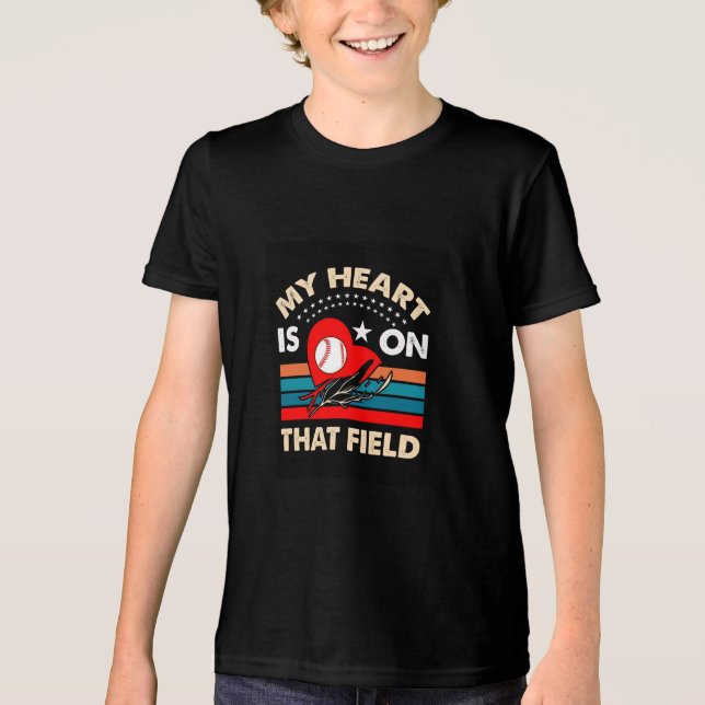 Camiseta Triblenda Bandera Patriótica Estadounidense de Béisbol Dad 2 (Anverso)