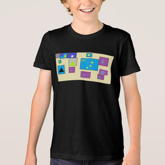 Camiseta Triblenda banderas del mundo (Anverso)