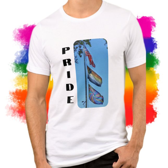 Camiseta Triblenda Banderas del Orgullo de EE.UU. Hermandad del oso d (Subido por el creador)